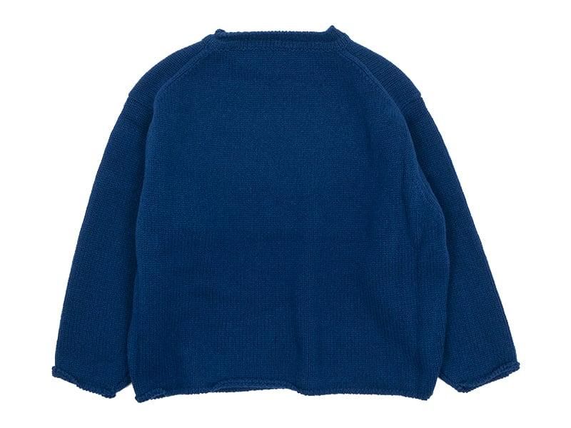 Atelier d'antan Rubinʥӥ Wool Knit Crew BLUE