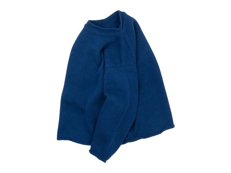 Atelier d'antan Rubinʥӥ Wool Knit Crew BLUE