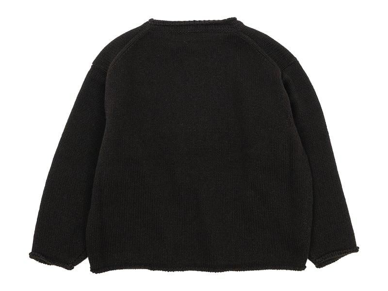 Atelier d'antan Rubinʥӥ Wool Knit Crew DARK BROWN