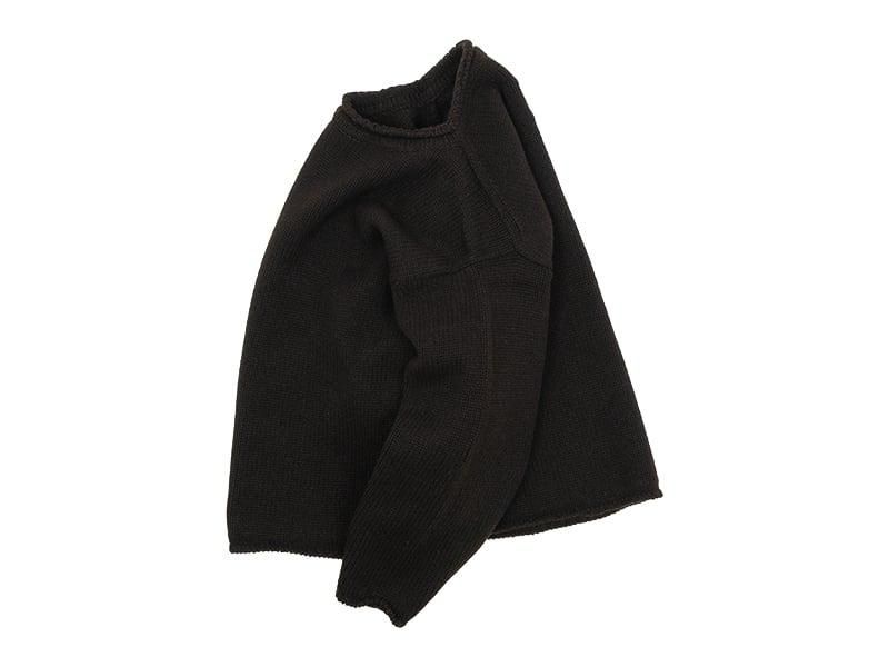 Atelier d'antan Rubinʥӥ Wool Knit Crew DARK BROWN