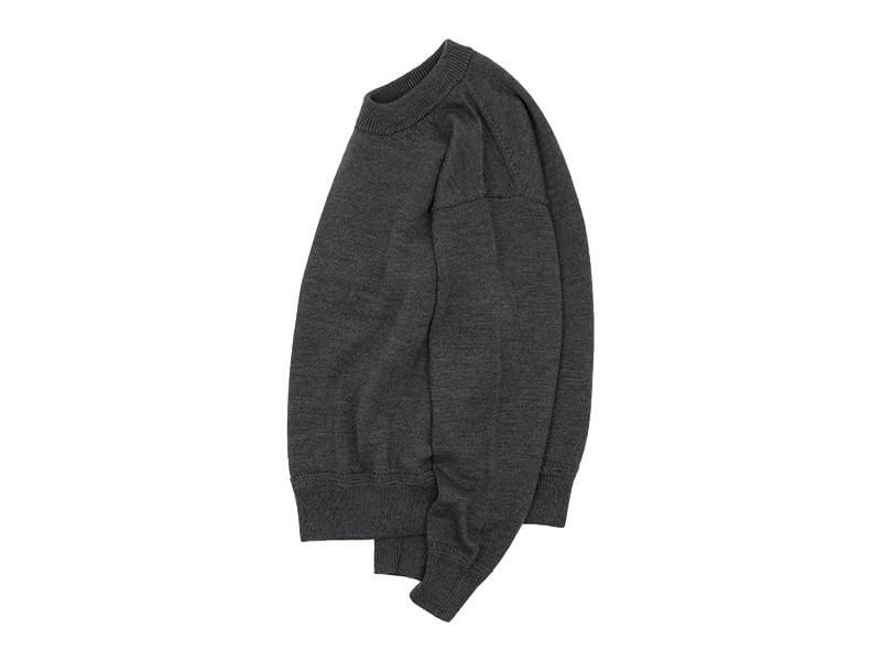 ENDS and MEANS Crew Neck Knit Mix Gray