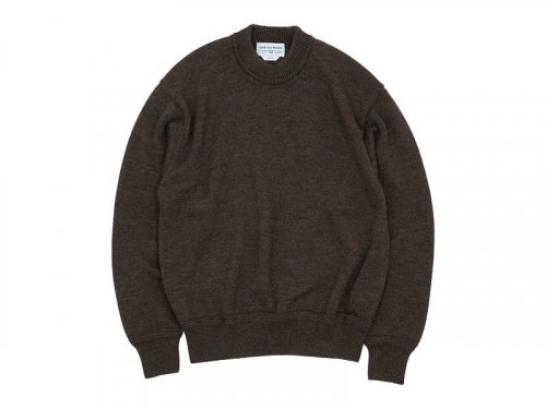 ENDS and MEANS Crew Neck Knit Dark Brown