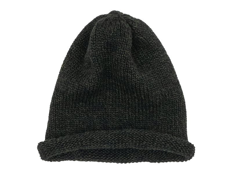 ENDS and MEANS Roll Up Wool Knit Cap Mix Green