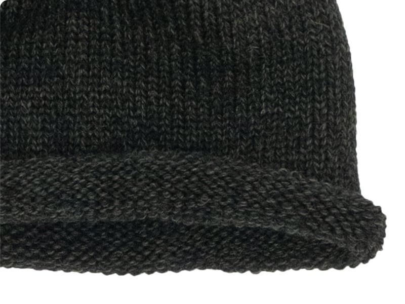 ENDS and MEANS Roll Up Wool Knit Cap Mix Green