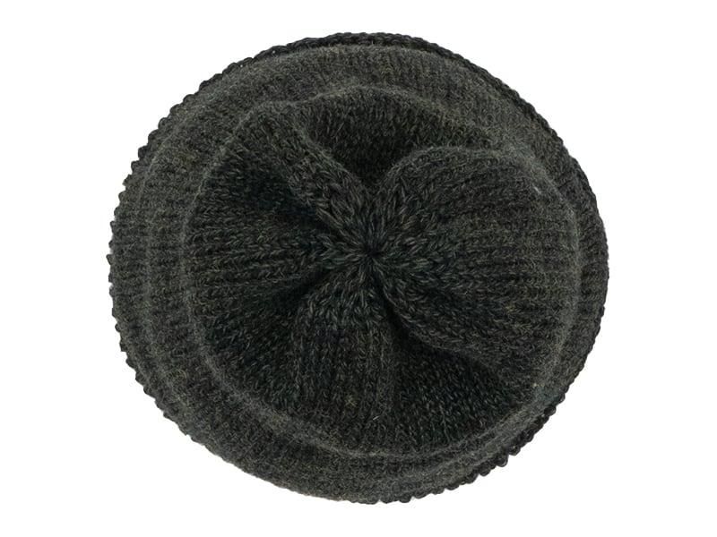 ENDS and MEANS Roll Up Wool Knit Cap Mix Green