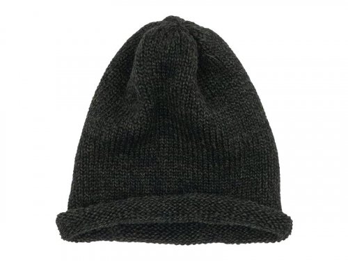 ENDS and MEANS Roll Up Wool Knit Cap Mix Green