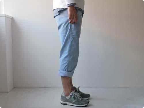 dip Double layer cropped pantsLIGHT BLUE