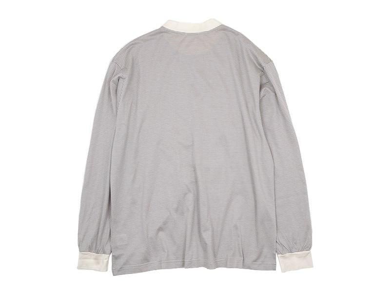 maillot narrow border crew long-T ECRUBEIGE