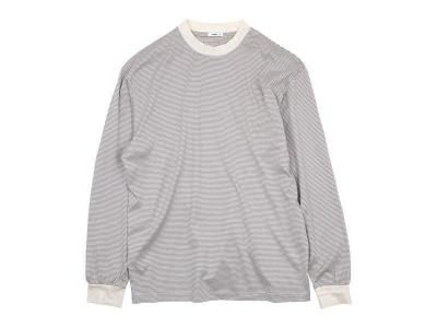 maillot narrow border crew long-T ECRUBEIGE