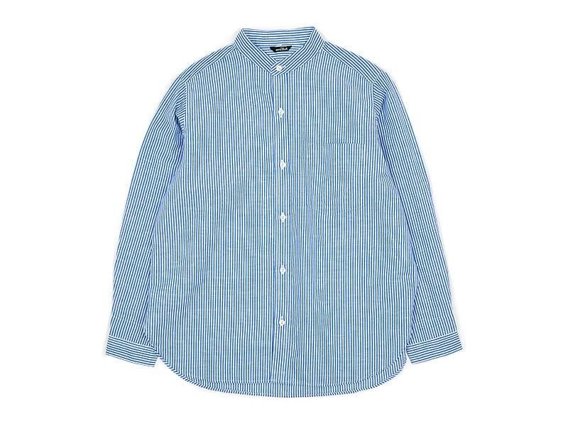 maillot mature linen stripe stand shirt STRIPE
