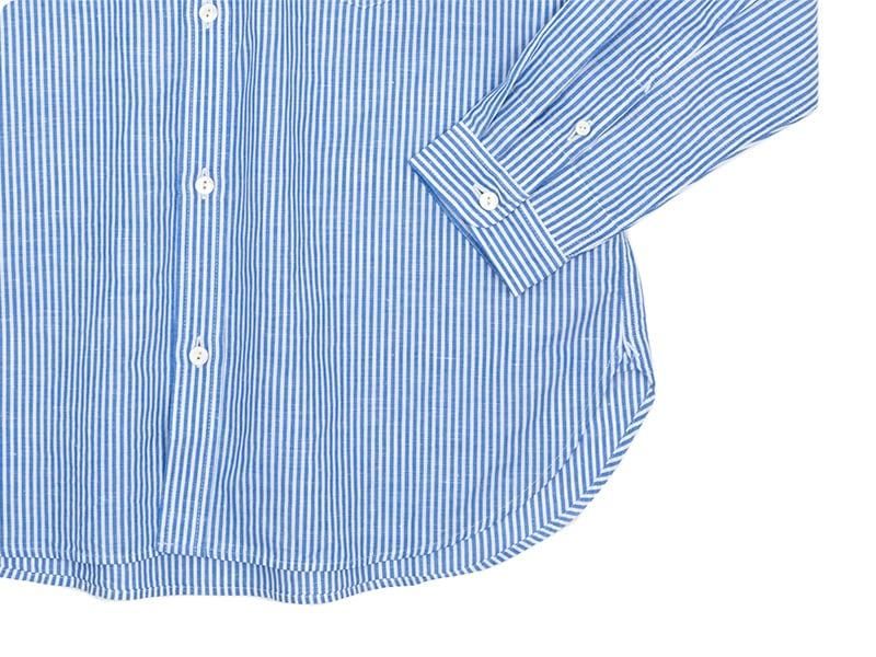 maillot mature linen stripe stand shirt STRIPE