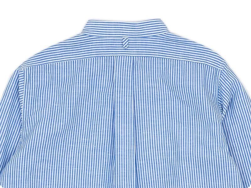 maillot mature linen stripe stand shirt STRIPE