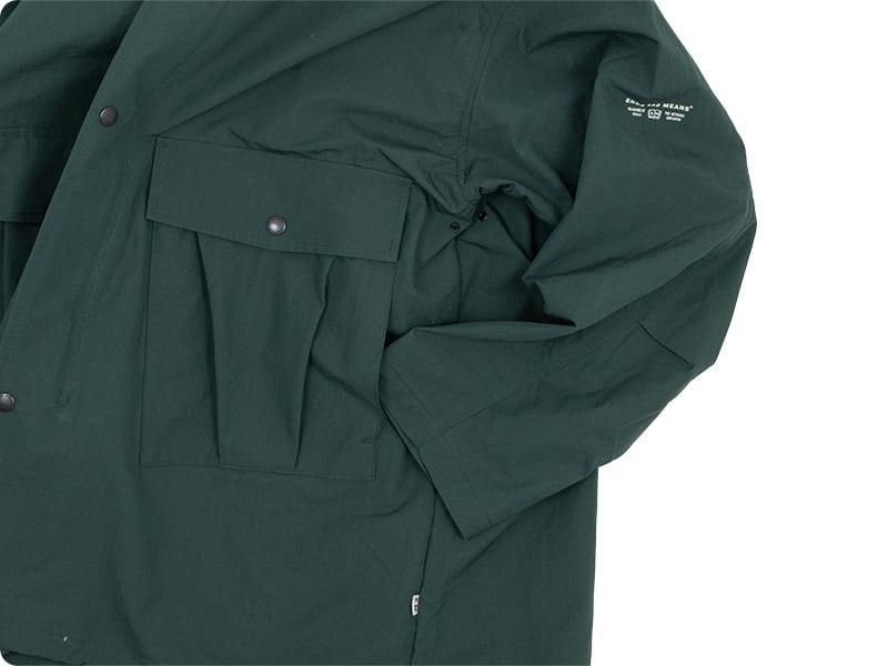 ENDS and MEANS Travel Half Parka Woods Green