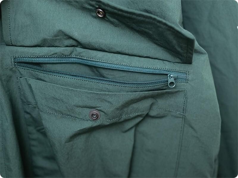 ENDS and MEANS Travel Half Parka Woods Green