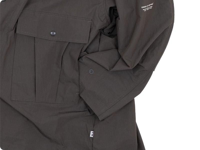 ENDS and MEANS Travel Half Parka African Black