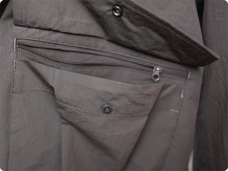 ENDS and MEANS Travel Half Parka African Black