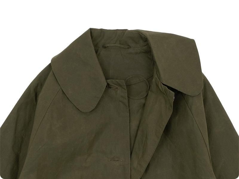 Atelier d'antan Bertinʥ٥륿 Waxed Cotton Coat OLIVE