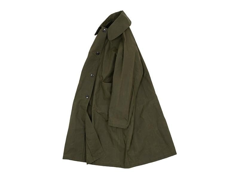 Atelier d'antan Bertinʥ٥륿 Waxed Cotton Coat OLIVE
