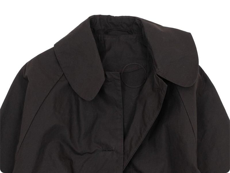 Atelier d'antan Bertinʥ٥륿 Waxed Cotton Coat DARK BROWN