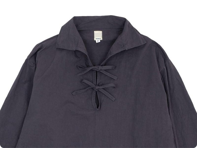 TAMIZE SMOCK CHARCOAL GRAY