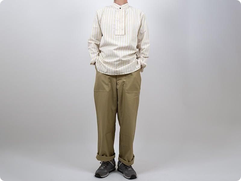 TATAMIZE STAND D/B SHIRTS YELLOW STRIPEξʲ