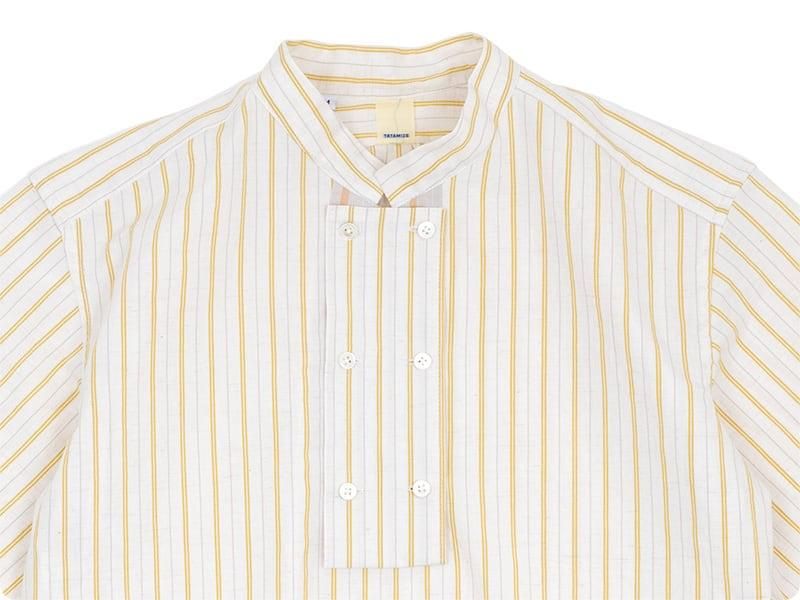 TATAMIZE STAND D/B SHIRTS YELLOW STRIPE