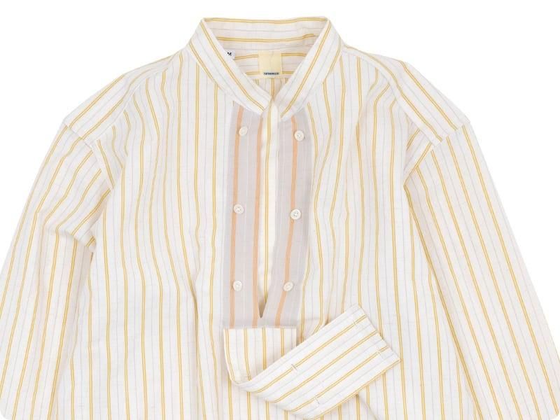 TATAMIZE STAND D/B SHIRTS YELLOW STRIPE