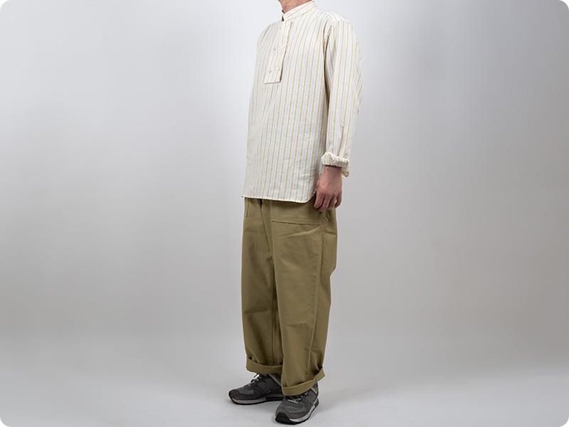TATAMIZE STAND D/B SHIRTS YELLOW STRIPE
