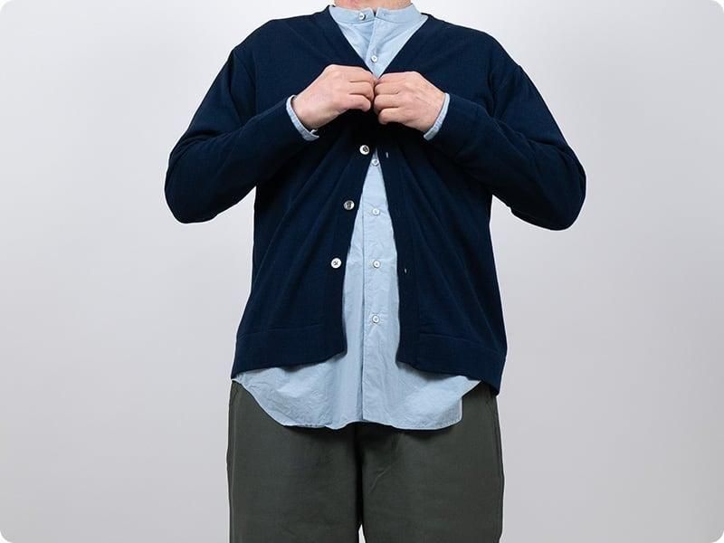 maillot mature summer cardigan NAVY