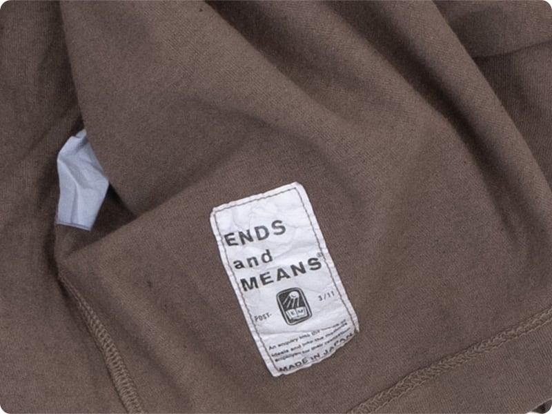 ENDS and MEANS Pocket Tee Solid Dull Brown
