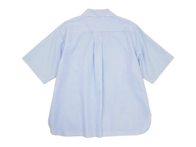 Charpentier de Vaisseau Scot Cotton H/S Shirt LIGHT BLUE STRIPE