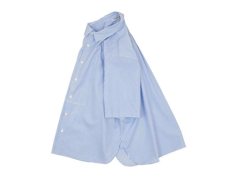 Charpentier de Vaisseau Scot Cotton H/S Shirt LIGHT BLUE STRIPE