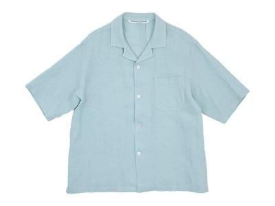 Charpentier de Vaisseau Silas Linen Open Collar Shirt LIGHT GREEN