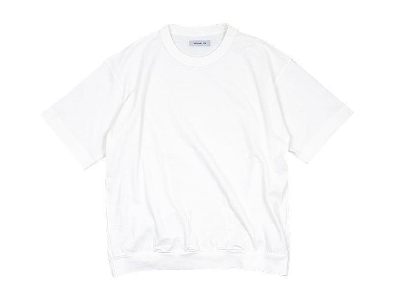 ordinary fits DROP RIB TEE WHITE
