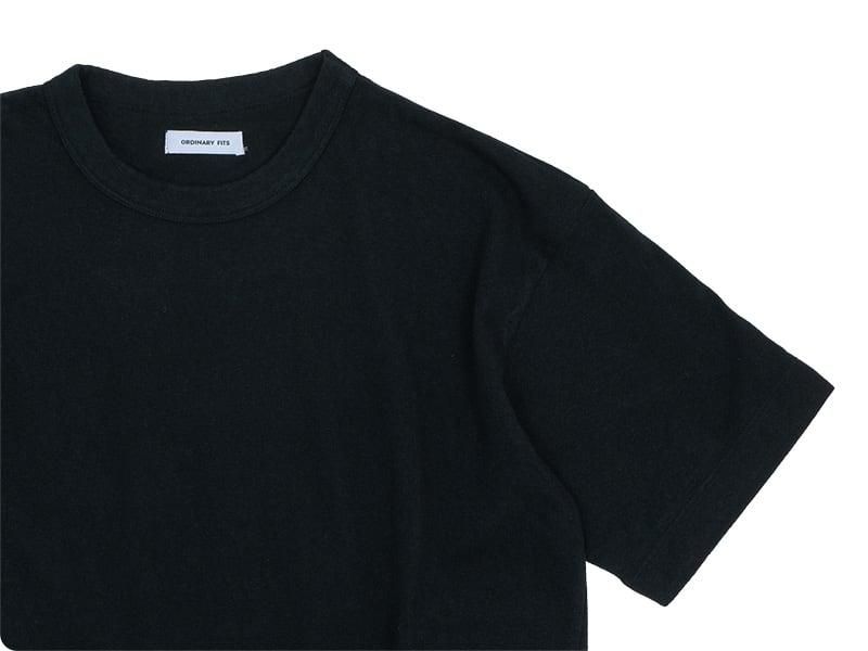 ordinary fits DROP RIB TEE BLACK