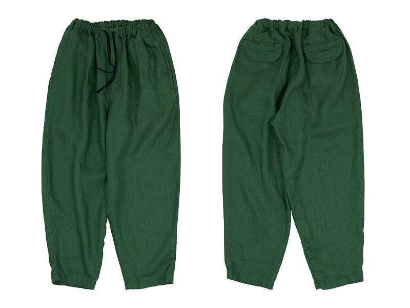 LOLO リネンツイル ペグトップ ツイルパンツ GREEN LOLO通販
