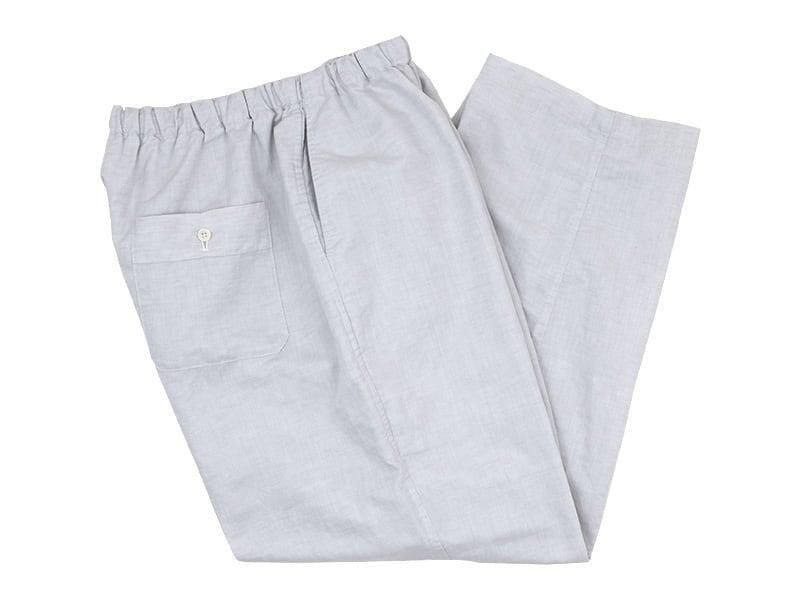 Charpentier de Vaisseau Barba Cotton Linen Drawstring Pants LIGHT GRAY