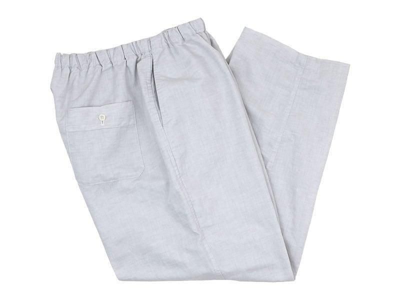 Charpentier de Vaisseau Barba Cotton Linen Drawstring Pants LIGHT GRAY