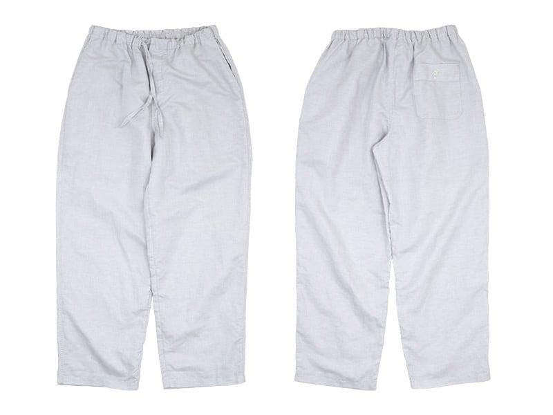 Charpentier de Vaisseau Barba Cotton Linen Drawstring Pants LIGHT GRAY