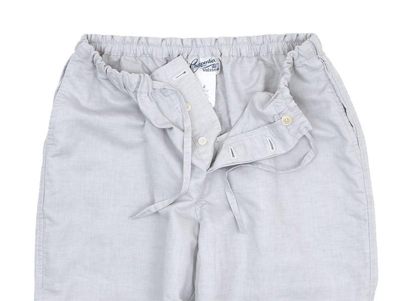 Charpentier de Vaisseau Barba Cotton Linen Drawstring Pants LIGHT GRAY