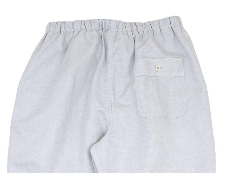 Charpentier de Vaisseau Barba Cotton Linen Drawstring Pants LIGHT GRAY