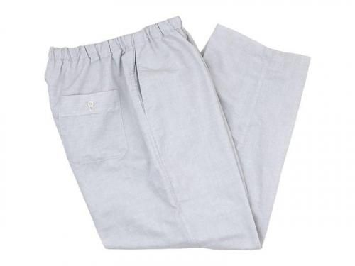 Charpentier de Vaisseau Barba Cotton Linen Drawstring Pants LIGHT GRAY