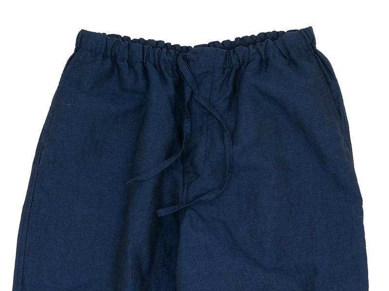 Charpentier de Vaisseau Barba Cotton Linen Drawstring Pants NAVY