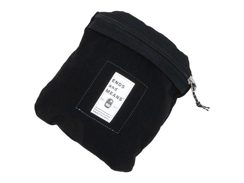ENDS and MEANS Packable Sholder Bag TRUE BLACK