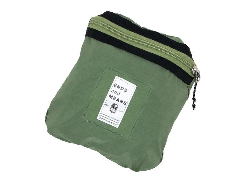 ENDS and MEANS Packable Sholder Bag GREEN
