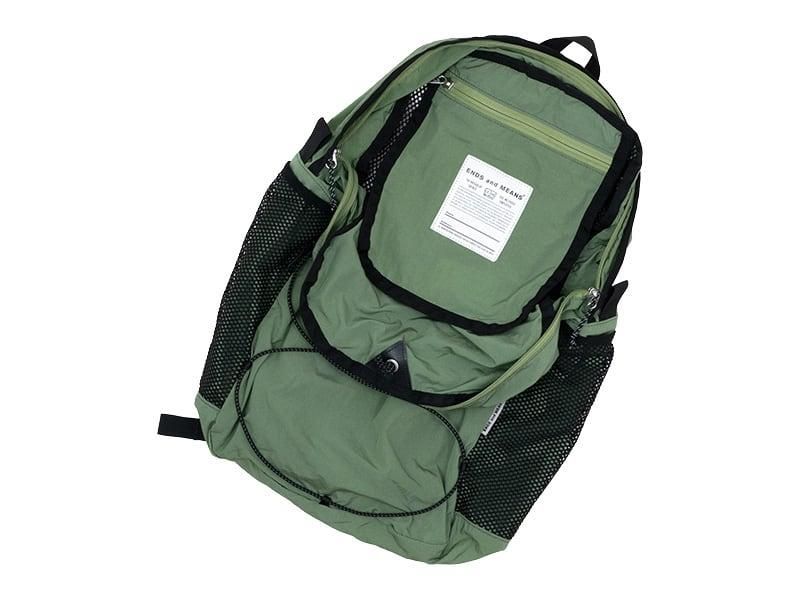 ENDS and MEANS Packable Back Pack GREEN
