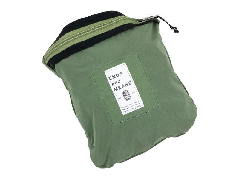 ENDS and MEANS Packable Back Pack GREEN