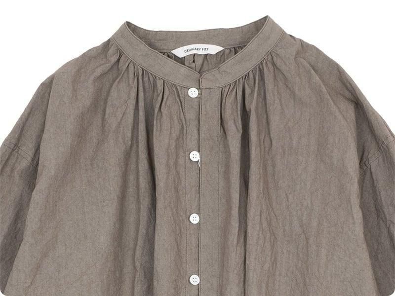 ordinary fits GATHER SHIRTS KHAKI