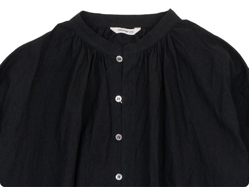 ordinary fits GATHER SHIRTS BLACK