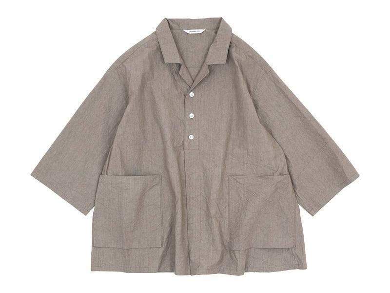 ordinary fits OPEN COLLAR SHIRTS KHAKI